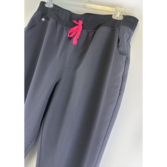 Figs Zamora Jogger Scrub Pant Gray Pink Drawstring Tech W23SW2017 Womens XXL - Picture 6 of 14